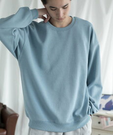 【SALE／15%OFF】aimoha MENS aimoha MEN/SLIM FIT PULLOVER スリムフィットスウェット アイモハ トップス スウェット・トレーナー ネイビー ブラック ベージュ グレー ブルー レッド