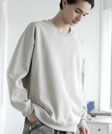 【SALE／15%OFF】aimoha MENS aimoha MEN/SLIM FIT PULLOVER スリムフィットスウェット アイモハ トップス スウェット・トレーナー ネイビー ブラック ベージュ グレー ブルー レッド