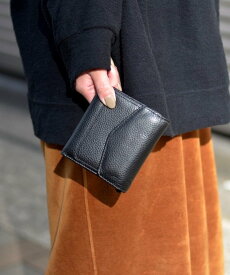 Fun&Daily F&D:Cow Leather Color Wallet ファンアンドデイリー 財布・ポーチ・ケース 財布 ブルー ブラック ピンク