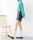 厚底シャーリングブーツ