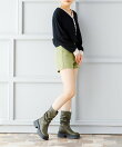 厚底シャーリングブーツ