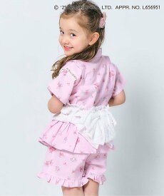 【SALE／14%OFF】apres les cours サンリオキャラクターズ甚平(帯付き) エフオーオンラインストア 着物・浴衣・和装小物 浴衣 ホワイト ピンク【送料無料】