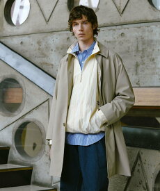 UNITED ARROWS green label relaxing ナイロンオックス ステンカラーコート -撥水- ユナイテッドアローズ グリーンレーベルリラクシング ジャケット・アウター ステンカラーコート グレー ベージュ ネイビー グリーン【送料無料】