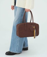 BEAMS HEART WOMEN チャーム付 ビッグ ボストンバッグ ビームス ハート バッグ その他のバッグ ブラック …