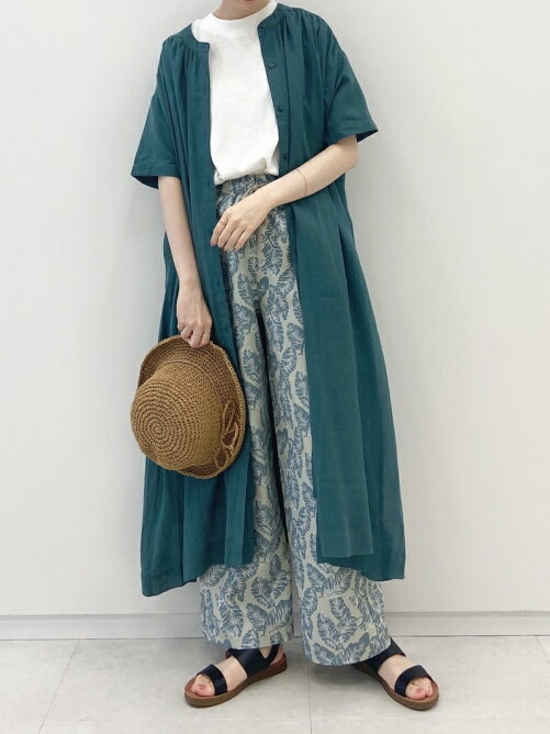 Samansa Mos2 Blue 前開きボリュームギャザーワンピース Rakuten Fashion 楽天ファッション 旧楽天ブランドアベニュー Dg4443