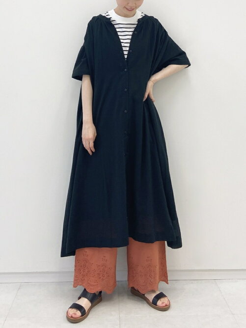 Samansa Mos2 Samansa Mos2 Blue 前開きボリュームギャザーワンピース Rakuten Fashion 楽天ファッション 旧楽天ブランドアベニュー Dg4443