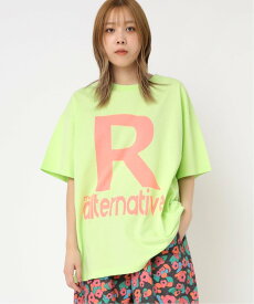 【SALE／5%OFF】RNA M2190 RロゴBIG T アールエヌエー トップス カットソー・Tシャツ グレー ホワイト グリーン【送料無料】