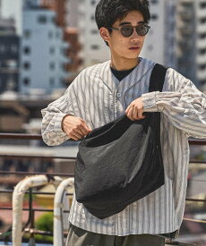 niko and ... 【北村匠海さん着用アイテム】ラージショルダーバッグ ニコアンド バッグ ショルダーバッグ ブラック グリーン【送料無料】