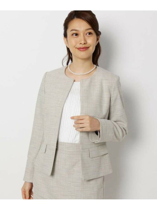 Opaque Clip キャリーマンツイードカラーレスジャケット セレモニー 入卒 Web限定サイズ Rakuten Fashion 楽天 ファッション 旧楽天ブランドアベニュー V
