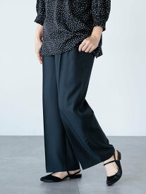 【SALE／50%OFF】Lugnoncure 【セットアップ可】タックストレートパンツ テチチ パンツ その他のパンツ ネイビー グレー