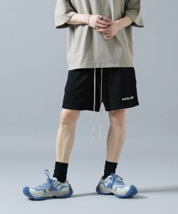 LHP WHITELAND/�z���C�g�����h/LOGO SWEAT SHORTS �G���G�C�`�s�[ �p���c ���̑��̃p���c �x�[�W�� �O���[ �u���b�N�y���������z