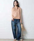 綿100%バックリボンブラウス<大きいサイズ有>シックスタイル