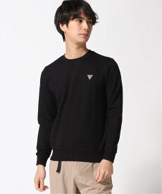 【SALE／30%OFF】GUESS (M)Mini Triangle Logo Sweatshirt ゲス トップス スウェット・トレーナー ブラック ホワイト ブルー【送料無料】