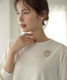 組曲 スターパールブローチ クミキョク アクセサリー・腕時計 ブローチ・コサージュ・バッジ ゴールド【送料無料】