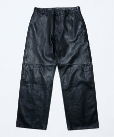 JOURNAL STANDARD relume ゴートレザー ペインターパンツ ジャーナル スタンダード レリューム パンツ その他のパンツ ブラック【送料無料】
