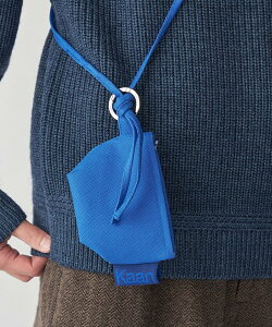 SHIPS MEN Kaan: MINI LANYARD POUCH POLY �V�b�v�X �o�b�O �����b�N�E�o�b�N�p�b�N �O���[�� �u���[ ���b�h�y���������z