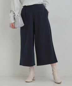 【SALE／30%OFF】SHOO・LA・RUE 【洗濯機可/S-LL/あったか】体型カバーにも 裏起毛ガウチョパンツ シューラルー パンツ その他のパンツ ネイビー グレー