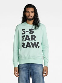 【SALE／50%OFF】G-Star RAW 【公式ショップ】BOLD GRAPHIC SWEATER ジースターロゥ トップス スウェット・トレーナー グリーン【送料無料】