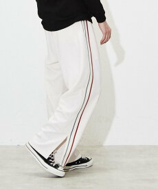 CONVERSE TOKYO 【NEW COLOR】SIDE LINE LOOSE TRACK PANTS コンバーストウキョウ パンツ スラックス・ドレスパンツ ベージュ ホワイト グリーン ブラック グレー【送料無料】