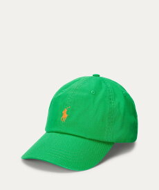 POLO RALPH LAUREN コットン チノ ボール キャップ ラルフローレン 帽子 キャップ グリーン【送料無料】