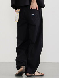 NICOLE CLUB 【Dickies】ドロストリラックスパンツ ニコル クラブ パンツ その他のパンツ ブラック グリーン ホワイト ブルー【送料無料】