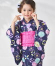 【新色追加】【簡単着付け】ガールズ 2WAY セパレート浴衣