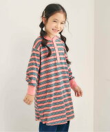【SALE／10%OFF】apres les cours 【リンク】ヘンリーネックマルチボーダーワンピース エフオーオンライ…