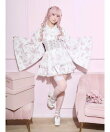 ローズブーケチュールフレア浴衣ドレス