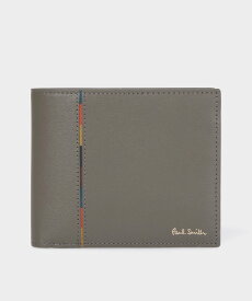 【SALE／30%OFF】Paul Smith 【公式】インセットストライプ 2つ折り財布 ポール・スミス　アウトレット 財布・ポーチ・ケース 財布 グレー【送料無料】