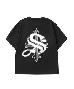 SUPPLIER �ySUPPLIER�z2-Tone Rhinestone Cross Tee �l�o�[�}�C���h�U�G�b�N�X���[�^�`�J�V�c�v���X �g�b�v�X �J�b�g�\�[�ET�V���c �z���C�g �u���b�N�y���������z
