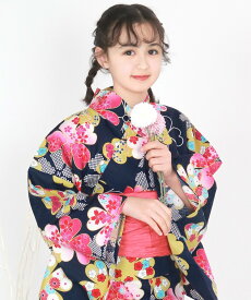 【SALE／5%OFF】KYOETSU 簡単着付け セパレート 浴衣 女の子 3点セット( セパレート浴衣 + 帯 + 下駄 ) キョウエツ 着物・浴衣・和装小物 浴衣【送料無料】