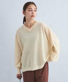 【SALE／80%OFF】UNITED ARROWS green label relaxing シアー 2WAY ニット プルオーバー ユナイテッドアローズ アウトレット トップス ニット ホワイト ブラック