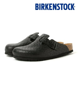 BEAMS �y�ʒ��zBIRKENSTOCK / BOSTON BONE PATTERN Smooth BLACK �r�[���X ���� �V���[�Y�E�C �T���_�� �u���b�N�y���������z