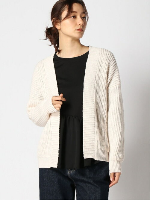 Ranan ミドルゲージゆったりニットカーデ Rakuten Fashion 楽天ファッション 旧楽天ブランドアベニュー Cc0448