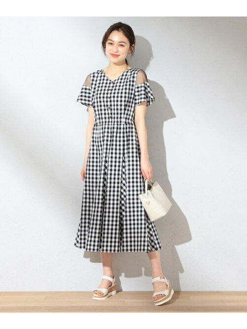Feroux 洗える T Cドビーギンガム ワンピース Rakuten Fashion 楽天ファッション 旧楽天ブランドアベニュー Da8448