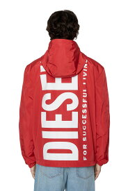 【SALE／52%OFF】DIESEL メンズ ジャケット マウンテンパーカー ディーゼル ジャケット・アウター ブルゾン・ジャンパー ブラック レッド【送料無料】