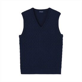 【SALE／30%OFF】BRICK HOUSE by Tokyo Shirts Vネックニットベスト バスケット柄 メンズ BM05J100DM50V00-20 トーキョーシャツ トップス ベスト・ジレ ネイビー