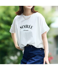 abahouse mavie ワイドロゴT アバハウス マヴィ トップス カットソー・Tシャツ グリーン ホワイト グレー ネイビー【送料無料】