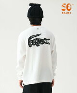 BEAMS 【別注】LACOSTE / ロゴ サーマル Tシャツ ビームス メン トップス カットソー・Tシャツ ブラック …