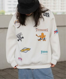 VENCE share style MENs THRASHER �X���b�V���[ �����X�E�F�b�g ���@���X �G�N�X�`�F���W �g�b�v�X �X�E�F�b�g�E�g���[�i�[ �O���[ �z���C�g �l�C�r�[ �u���b�N�y���������z
