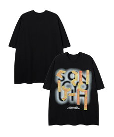 【SALE／20%OFF】HOOK 【HOOK】レタープリントTシャツ アイモハ トップス カットソー・Tシャツ ブラック ホワイト レッド