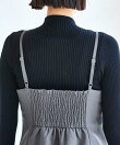 【美easy】ウーリッシュチュニック丈ビスチェ【セットアップ対応/洗える】