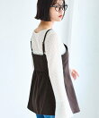 【美easy】ウーリッシュチュニック丈ビスチェ【セットアップ対応/洗える】