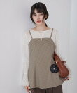 【美easy】ウーリッシュチュニック丈ビスチェ【セットアップ対応/洗える】