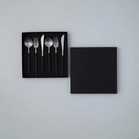 Cutipol 【公式】 クチポール ゴア テーブル6本セット(ブラックボックス) クチポール 食器・調理器具・キッチン用品 カトラリー ブラック【送料無料】