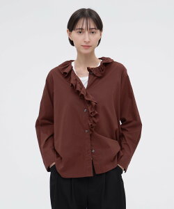 MARGARET HOWELL WASHED COTTON CHAMBRAY SHIRT �}�[�K���b�g�E�n�E�G�� �g�b�v�X �V���c�E�u���E�X�y���������z