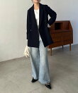 【サイズ展開あり/新色ツイード・チェック】Wテーラージャケット