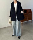【サイズ展開あり/新色ツイード・チェック】Wテーラージャケット