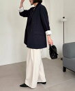 【サイズ展開あり/新色ツイード・チェック】Wテーラージャケット