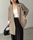 【サイズ展開あり/新色ツイード・チェック】Wテーラージャケット